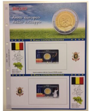 2015 Belgio € 2 Sviluppo in Card Aggiornamento Abafil doppia lingua