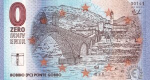 0€ Souvenir Italia n° 011 -Bobbio (Piacenza), Ponte Gobbo-