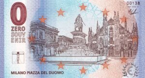 0€ Souvenir Italia n° 013 -Milano, Piazza del Duomo-