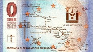 0€ Souvenir Italia n° 017 -Provincia di Bergamo, La Via Mercatorum-