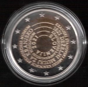 2021 Slovenia € 2 200° del Museo Nazionale Fondo specchio