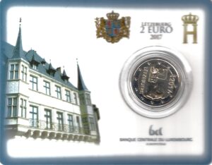 2017 Lussemburgo € 2 Esercito volontario Card B.U.